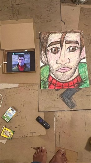 #drawing #peterbparker / #spiderman from #spidermanintothespiderverse . #spiderverse #animationart