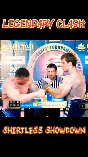 One of the Most Iconic Moment in Armwrestling History |Denis Cyplenlkov Vs Andrey Pushkar Shirtless|