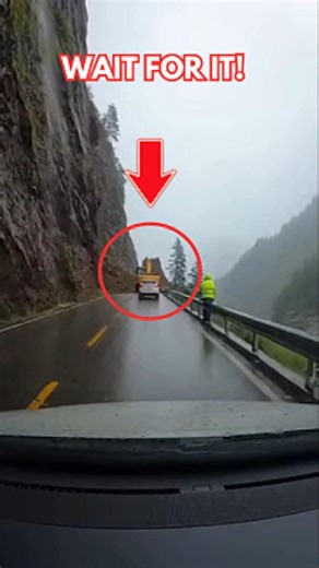Landslide Collapses Bridge on Rain-Soaked Mountain Road