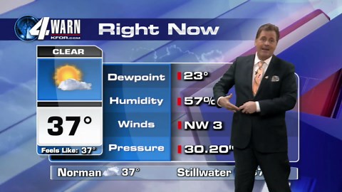 Mike Morgan tracking a chance for freezing fog for Friday AM drive. December 4th, 2025