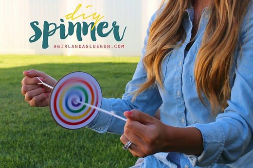 diy spinner--great kids craft!