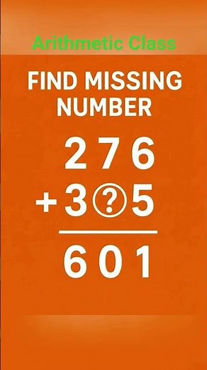 Find missing number! #shorts, #viral, #youtubeshorts, #trending, #arithmetic