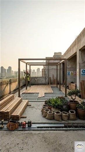 Rooftop Renovation – UNREAL Transformation #CityNexor #shorts #explore #trending #diy