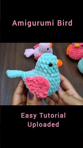 Easy And Cute Crochet Bird #Amigurumibird #amigurumitutorial