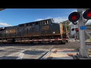 CSX Train with a Hopper Car Leading in Lakeland, Florida