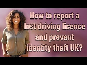 How to report a lost driving licence and prevent identity theft UK?