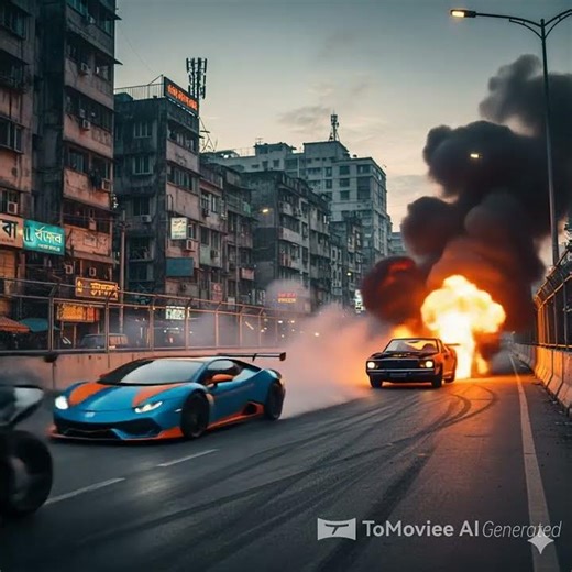 Ninja H2R vs. Exploding Car! #car #race #exploding #ninja