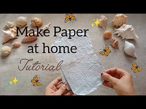 How to Make Paper at Home Using Waste Papers | Easy DIY Recycled Paper craft #diy #recycledpaper