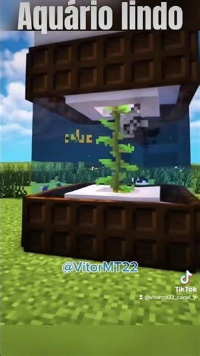 Como fazer um aquário simples para o Minecraft #minecraft #3000inscritos