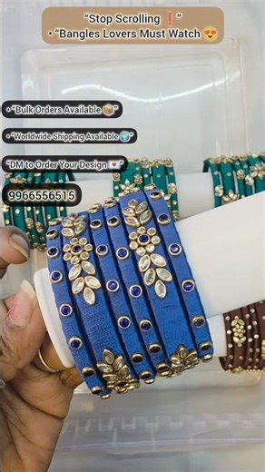 Customized Bridal Thread Bangles | Color & Name Customization Available | #ytshorts #shortsfeed