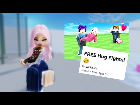 Roblox, But Im Playing FREE Hug Fights