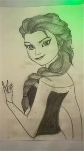 Elsa 💙 #art #aestheic #artshorts #viralart #cartoon #drawing #sketch #frozen #frozen2