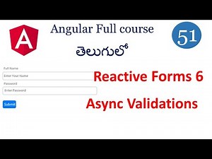 Async validators in angular | Angular form validations | Reactive Forms validations | Angular