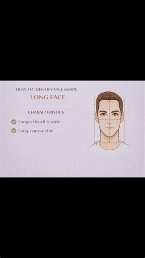 Guide for how to identify long face for men ✨✍🏻