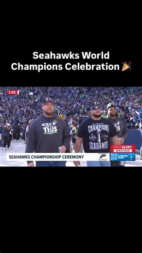 Who’s watching this epic celebration of our Super Bowl champs? KING 5 is the official broadcaster bringing you exclusive coverage of the ceremony inside Lumen Field! Watch KONG or our KING 5 streaming apps! | Mimi Jung