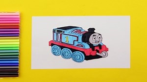How to draw Thomas the Tank Engine (Thomas & Friends)