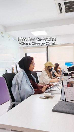 1K views | That one co-worker who is always freezing, always wrapped in extra clothes in the office 藍 Who can relate? #alwayscold #funnyreels #workcolleague #neubodi | Neubodi | Facebook