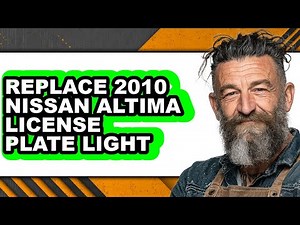 How To Replace 2010 Nissan Altima License Plate Light - Step By Step