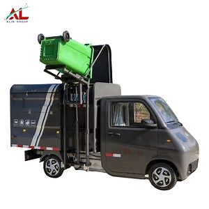 [Hot Item] Side Self-Loading Electric Garbage Truck 3 Tons for Waste Collection City Sanitation