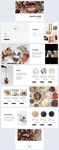 Interactive Food Catalog Design Template