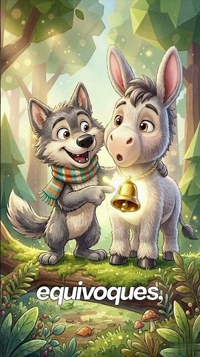 Fable: 🐴🔔 The Donkey and the Little Bell | Fables | Children's Stories #shorts
