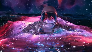 4K Floating In Space - Ultra Realistic Live Wallpaper - 1 Hour Screensaver - Infinite Loop !