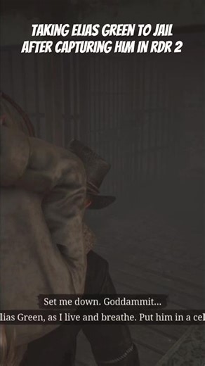 Taking ELIAS GREEN to jail after capturing him in rdr2 #rdr2 #rockstargames #reddeadredemption #game