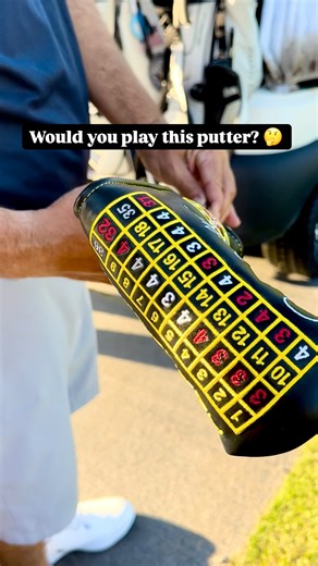 Julie ~ Golf Life ⛳️ | Would you play this putter? 🤔 Played golf with swing coach for the first time… & he pulled this out… I wasn’t expecting this beauty!😎... | Instagram