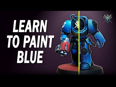 How to Paint Blue Space Marine Armor | Warhammer Painting Guide