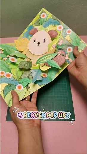 4 beaver pop ups #diy #artandcraft #paper #papercraft #popupbooks #art #homemadepapercraft #craft