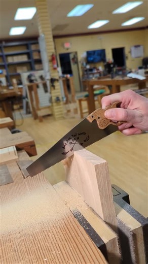 Bad Axe Tool Works on Instagram: "Introducing Our Newest Tool🪚 Say hello to the Bad Axe 6" D8 Panel Saw! 🔥 With its 12ppi rip-cut toothline, it's the *beast* of all saws. It’s small, it’s mighty, and it’s perfect for cutting through... well, maybe not much. Get yours today before we take it off the market (or forget about it entirely). 👀 #badaxetoolworks #aprilfools #tooltuesday #beast #panelsaw #d8 #disston #smallbutmighty #toolsofthetrade #handtoolwoodworking #handtools #handtool"