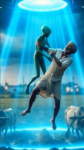 Farmer Outsmarts Alien | UFO Kidnapping Story | Village#facts #cortoon