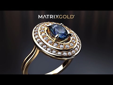 How To Create a Halo Ring in MatrixGold 3 — Jewelry Design
