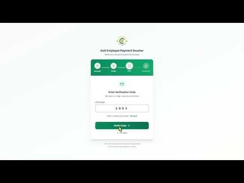 Payment Voucher System Account Activation & Password Reset