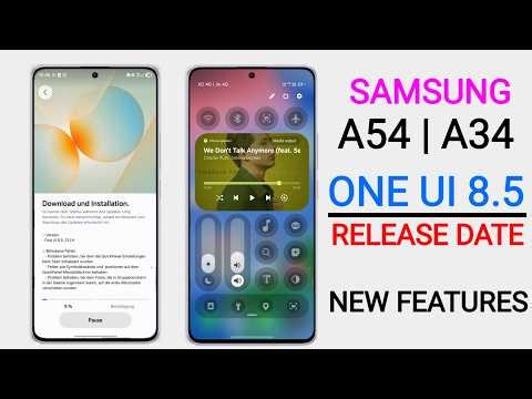 Samsung A34/A54 One Ui 8.5 Update | New Features & Date | A34 New Update #samsunga34