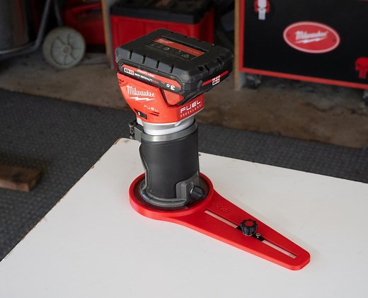 Milwaukee M18 Compact Router Circle Cutting Jig: 3D Printed Trimming Tool - Etsy