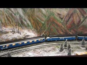 The Glacier Line BIG SKY BLUE!!! K-Line Passenger Cars!