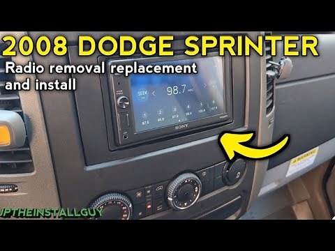 2008 dodge sprinter radio removal replacement install upgrade