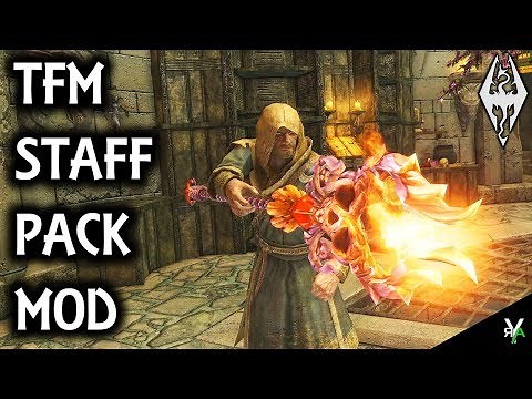TFM STAFF PACK: Amazing Staff Mod- Xbox Modded Skyrim Mod Showcase