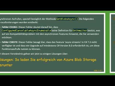 Beheben von Download-Problemen mit Azure Blob Storage