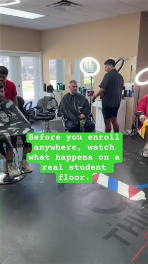 What Barber School Actually Looks Like on the GCBC Student Floor