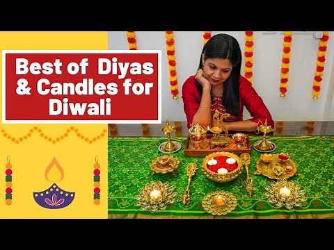 Best of Brass Diyas & Candles for Diwali | Types of Diyas & Candles for Festivals