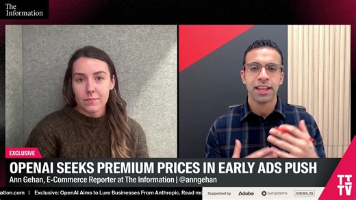 The Information’s TITV is first in tech news and analysis from the people that break and shape the story. The rest is just commentary. Watch every weekday at 10 am PT/ 1 ET on The Information.com, App, YouTube, X—and on demand wherever you get your podcasts. | The Information