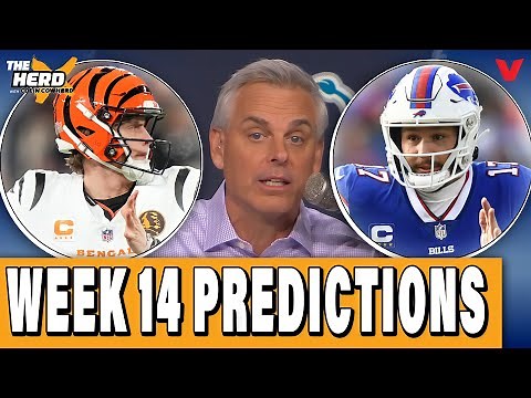 Colin Cowherd’s NFL Week 14 Predictions: Bengals-Bills, Texans-Chiefs, Dolphins-Jets | THE HERD