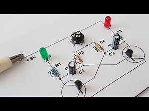 Eine Kartonschaltung erstellen: Astabile Kippstufe mit einstellbarer Schaltzeit