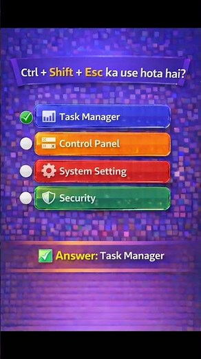 Ctrl + Shift + Esc Ka Use | Task Manager Open Shortcut | Windows Trick