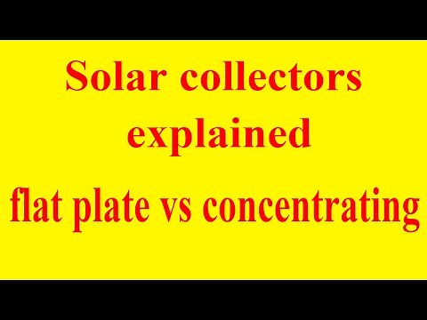 solar collectors explained | flat plate vs concentrating type solar collector | schefler reflector