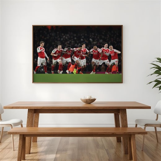 Football Team Celebration Poster | Football Poster Printable | Digital Football Wall Art | Soccer Fan Gift | Gift for Dad or Colleague - Etsy