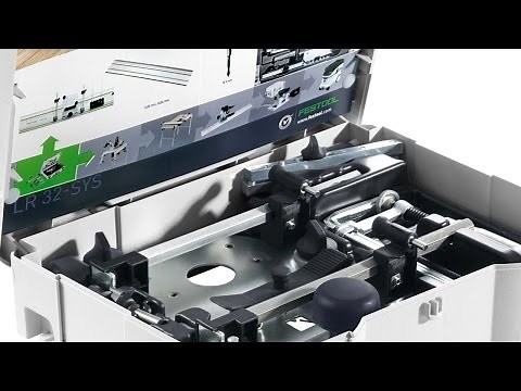 Festool LR 32 Shelf Pin and Hinge Boring System (584100) - Setup and Calibration