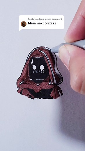 Dibujo Fácil de Jawa de Lego Star Wars para Principiantes